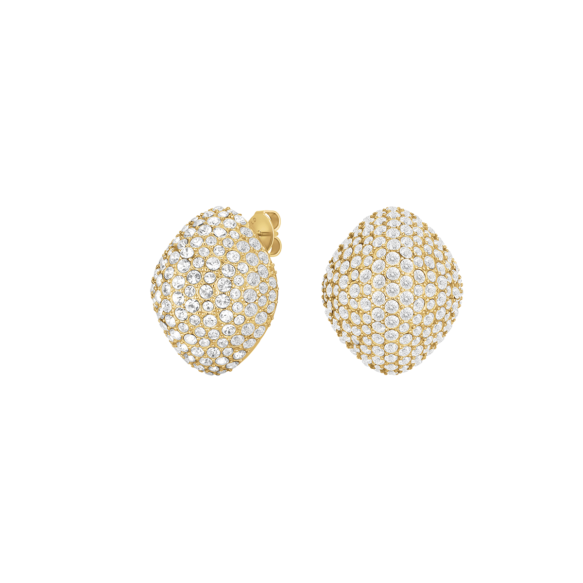 Rosefield Pavé Big Studs Gold - JEPBG-J1222