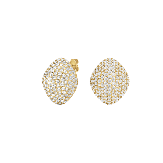 Rosefield Pavé Big Studs Gold - JEPBG-J1222