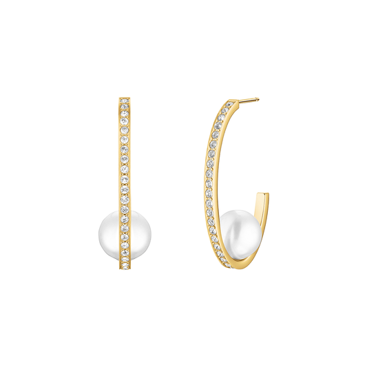 Rosefield Modern Pearl Statement Earring Gold - JEPSG-J1290