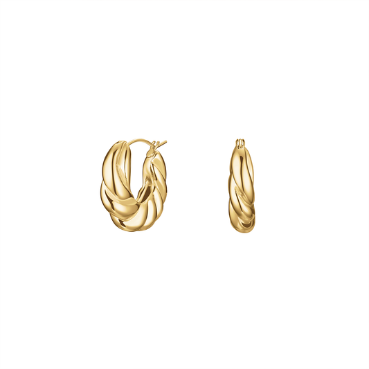 Rosefield Twisted Hoops - JETHG-J972