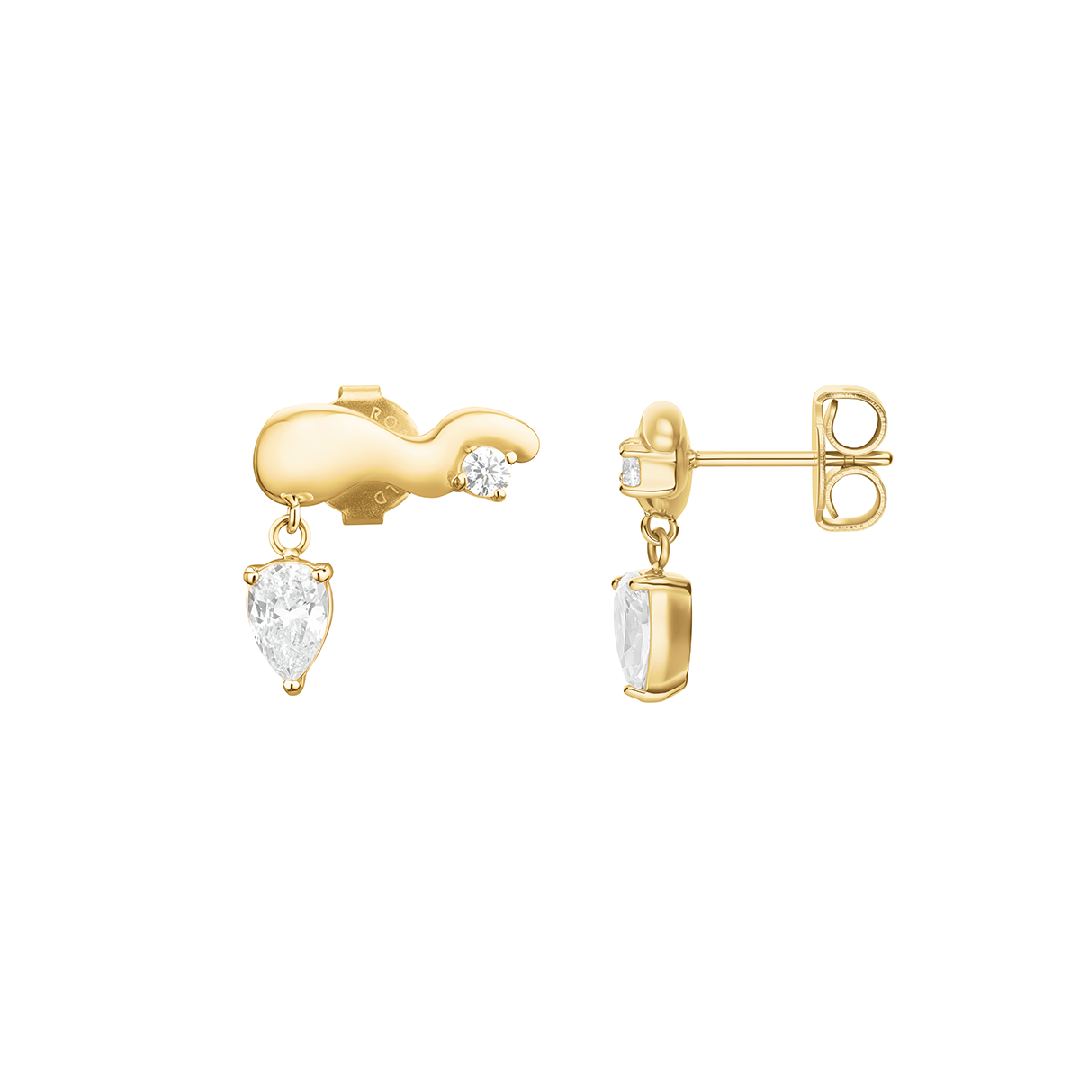 Rosefield Mix Wave Stud Gold - JEWSG-J1300