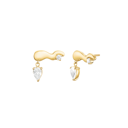 Rosefield Mix Wave Stud Gold - JEWSG-J1300