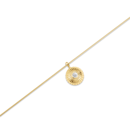 Rosefield Bold Solitary Coin Necklace Gold - JNBCG-J1206