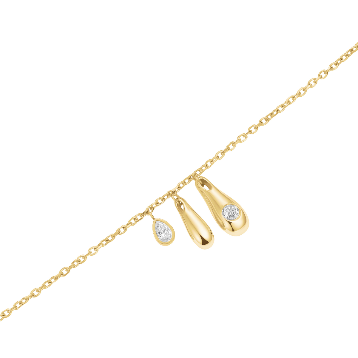 Rosefield Bold Solitary Charms Necklace Gold - JNBCG-J1209