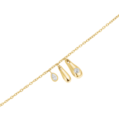 Rosefield Bold Solitary Charms Necklace Gold - JNBCG-J1209