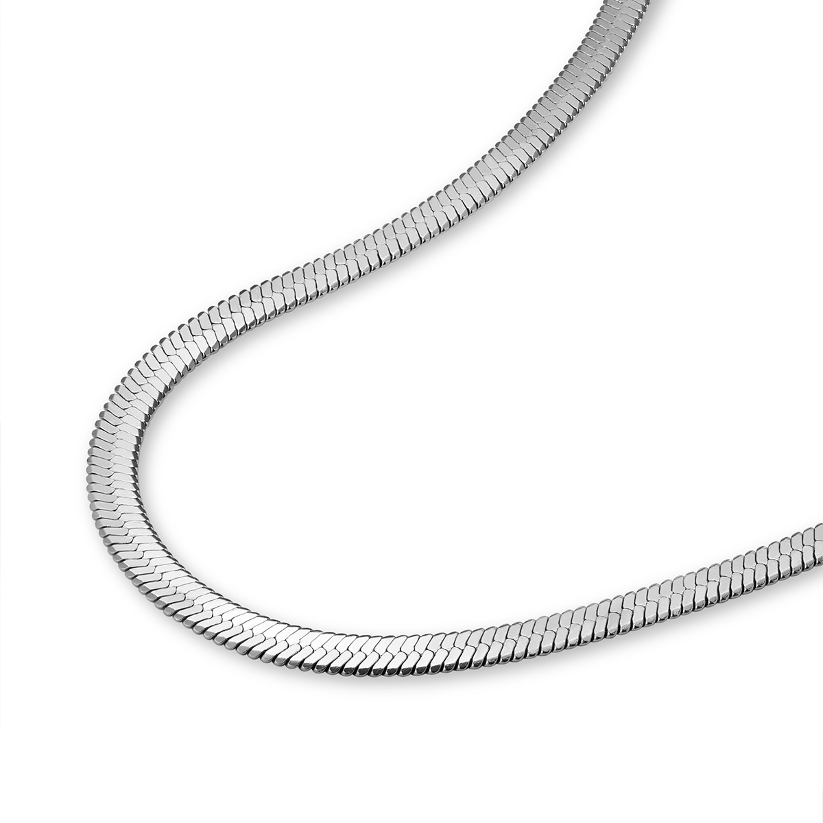 Rosefield Snake 3mm Silver Set (Necklace + Bracelet)