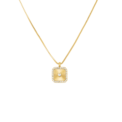 Rosefield Heart Amulet Necklace Gold - JNHAG-J1269