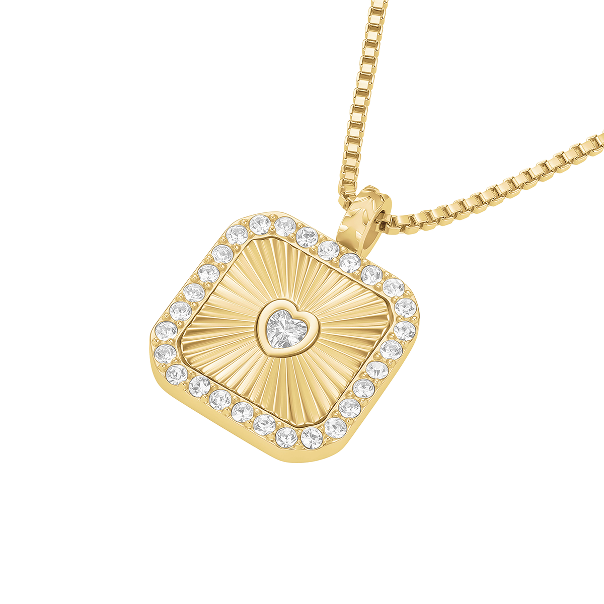 Rosefield Heart Amulet Necklace Gold - JNHAG-J1269