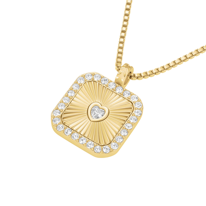 Rosefield Heart Amulet Necklace Gold - JNHAG-J1269