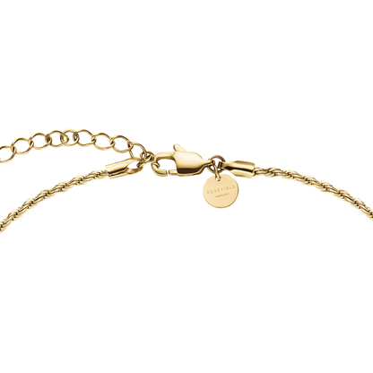 Rosefield Ridged Heart Pendant Necklace - JNHPG-J1007