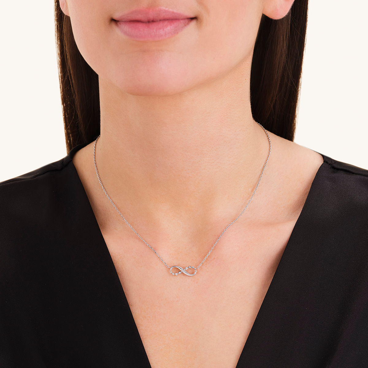 Rosefield Infinity Necklace Silver - JNINS-J1329