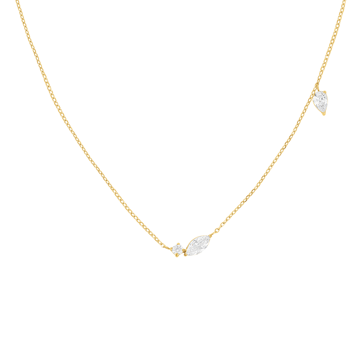 Rosefield Mix soft Necklace Gold - JNMSG-J1306