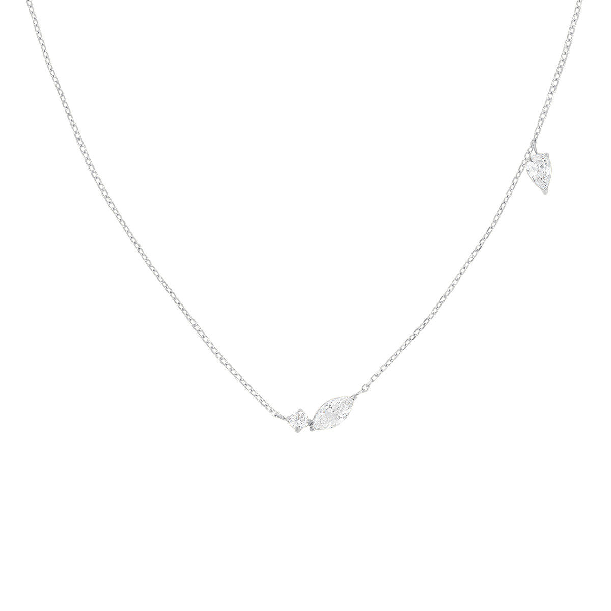 Rosefield Mix soft Necklace Silver - JNMSS-J1327
