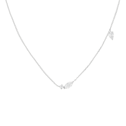 Rosefield Mix soft Necklace Silver - JNMSS-J1327