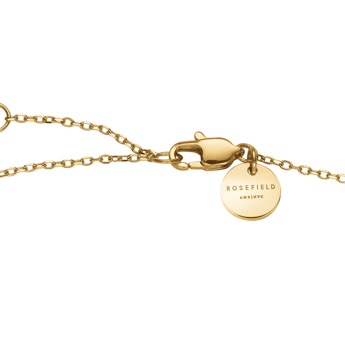Rosefield Pave Heart Gold Necklace - JNPHG-J1273