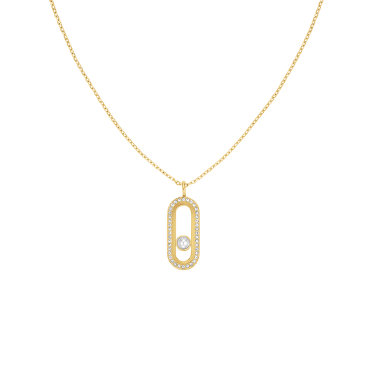 Rosefield Modern Pearl Pendant Necklace Gold - JNPPG-J1293