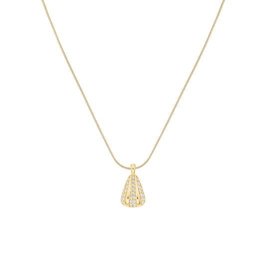 Rosefield Pave Striped Necklace Gold - JNPSG-J1231