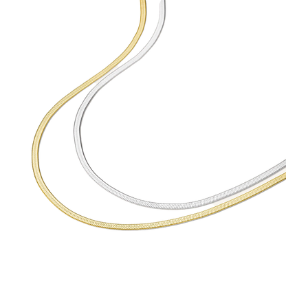 Rosefield Snake Necklace Duo Tone - JNSCD-J676