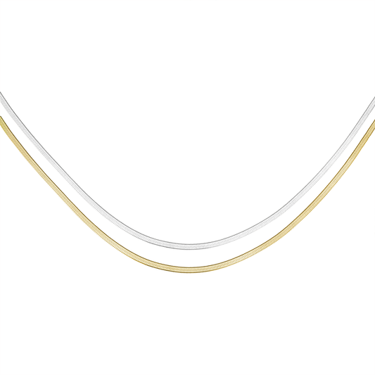 Rosefield Snake Necklace Duo Tone - JNSCD-J676