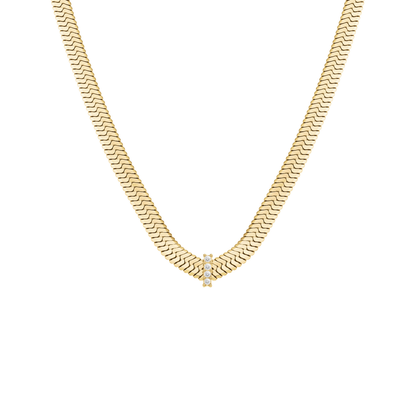 Rosefield Large Snake Crystal Gold Trio