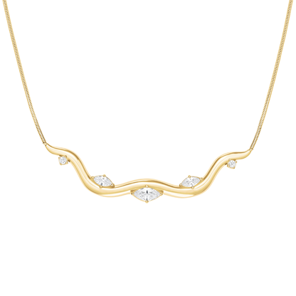 Rosefield Wave Choker Gold - JNWCG-J1308