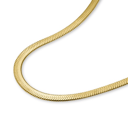 Rosefield Mini Oval Gold Woven Mesh Watch & Snake Gold Bracelet