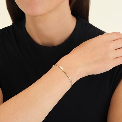 Rosefield Snake Bracelet Gold - JTBFS3G-J378