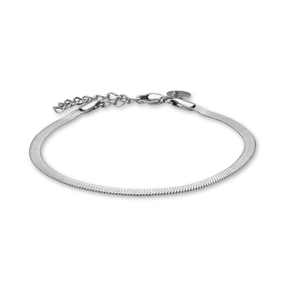Rosefield Snake 3mm Silver Set (Necklace + Bracelet)