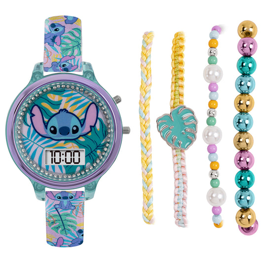 Disney Lilo and Stitch Digital Watch and Bracelet Set-LAS40001ARG