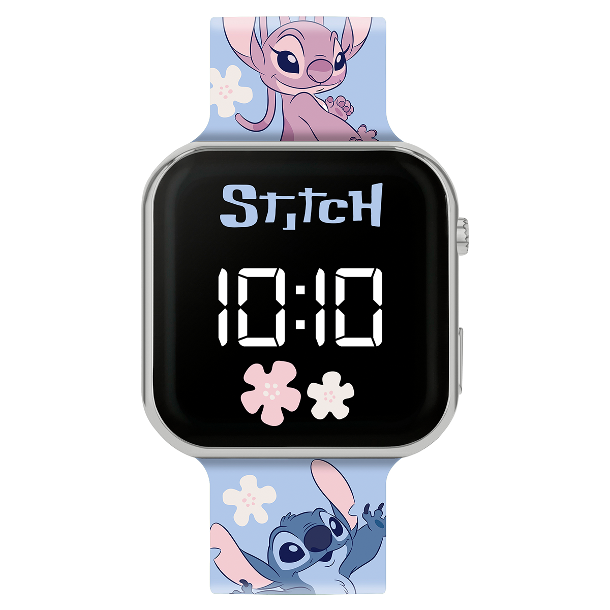 Disney Lilo & Stitch Blue Printed Strap LED Watch - LAS4200ARG