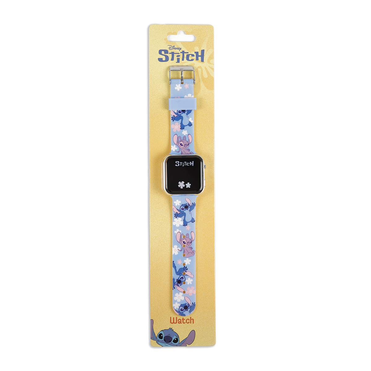 Disney Lilo & Stitch Blue Printed Strap LED Watch - LAS4200ARG