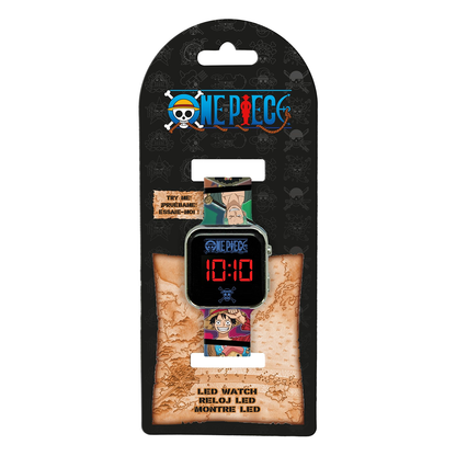One Piece LED Display Watch with Silicone Character Strap for Kids - OP00005