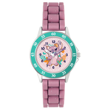 Disney Spiderman Red Time Teacher Watch & Lilo and Stitch Pink Angel Time Teacher Watch