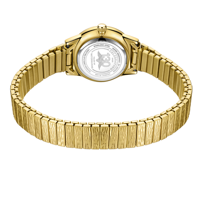 Rotary Ladies Heritage Gold Plated Stainless Steel Expander Bracelet Watch - LB00762/01