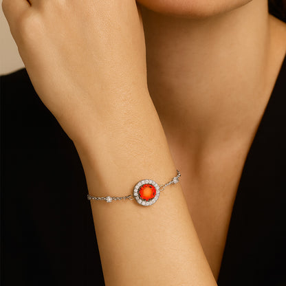 Liu Jo Celestia Silver Bracelet - Red - LJ2269