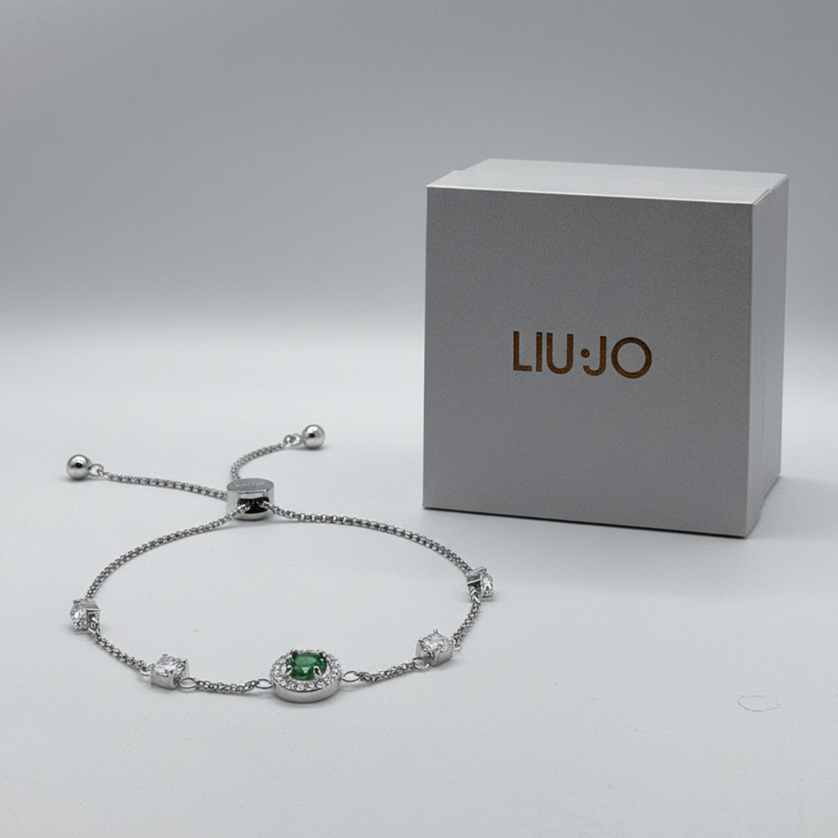 Liu Jo Celestia Silver Bracelet - Green - LJ2273