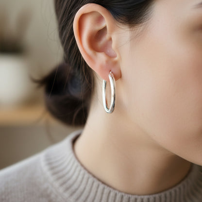 Liu Jo Silver Bangle/Bracelet & Silver Hoops