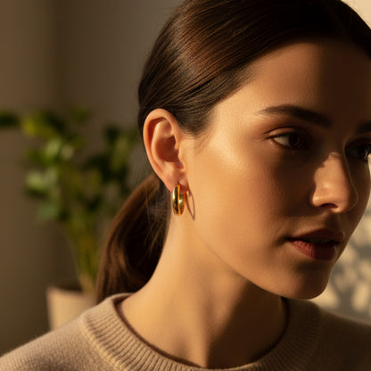 Liu Jo Gold Hoops - LJ2376