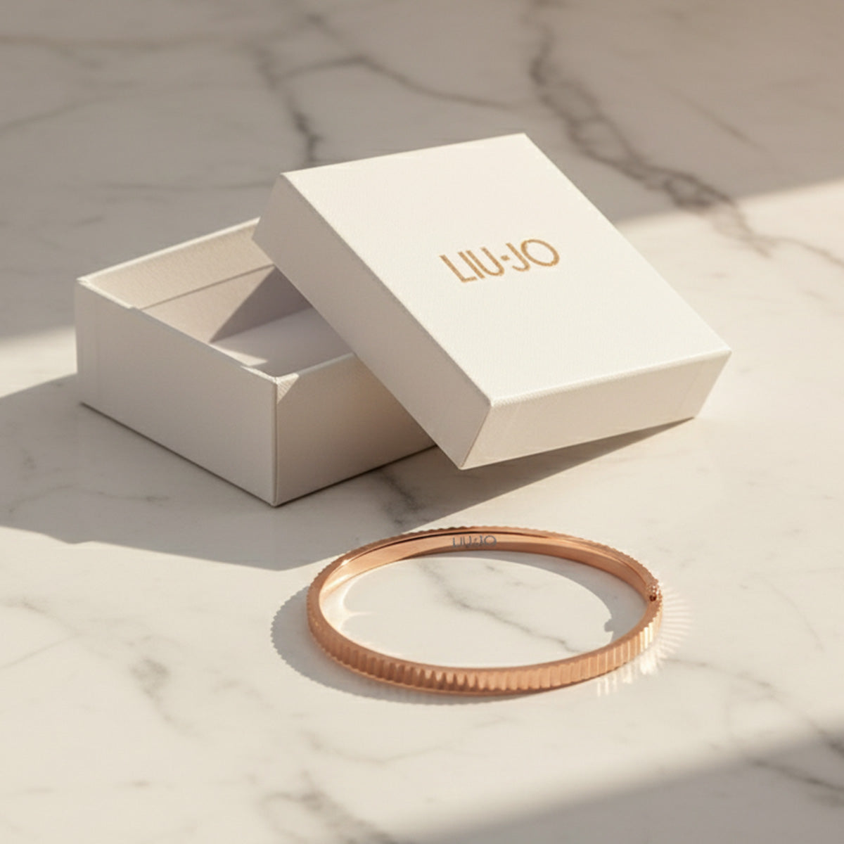Liu Jo Grace Rosegold Bangle - LJ2395