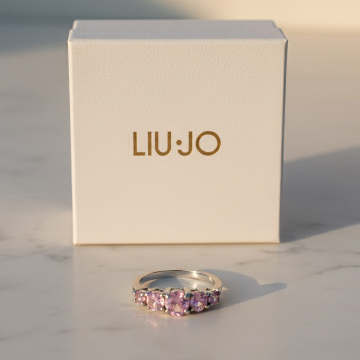 Liu Jo Fede Silver Ring - Rose - LJ2428