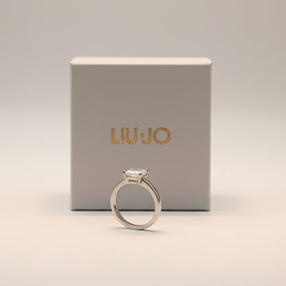 Liu Jo Cher Silver Ring - White - LJ2435