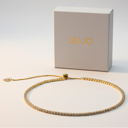 Liu Jo Onyx Gold Necklace - LJ2476