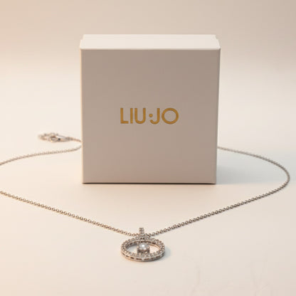 Liu Jo silver circle pendant - LJ2522
