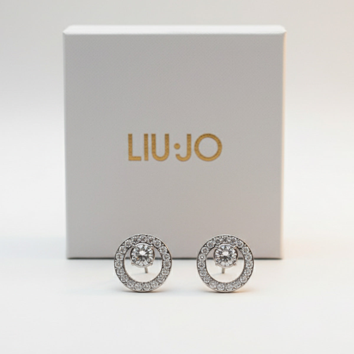 Liu Jo silver circle studs - LJ2523