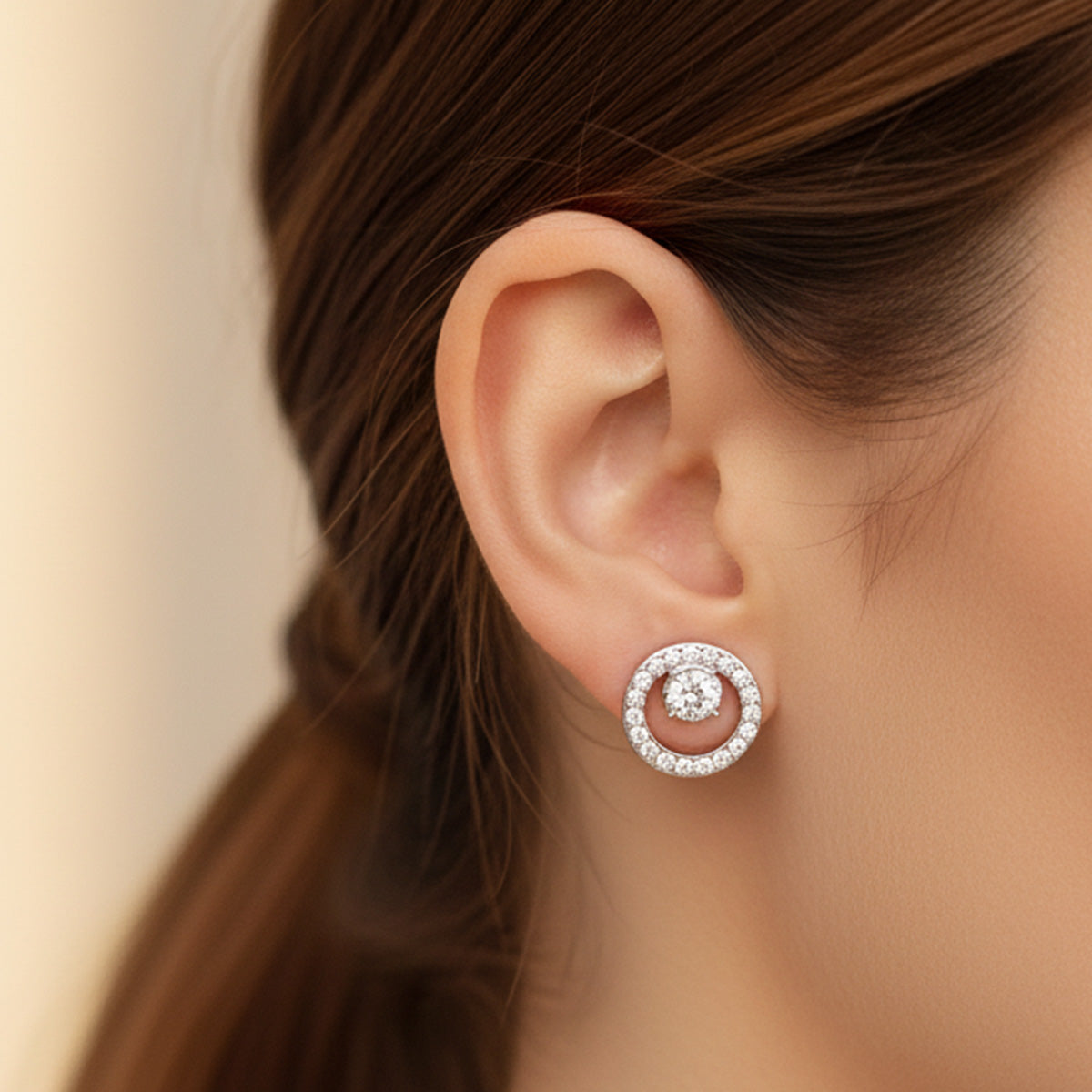 Liu Jo silver circle studs - LJ2523