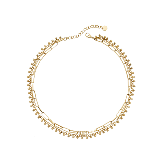 Liu Jo Rivet Gold Necklace - LJ3003