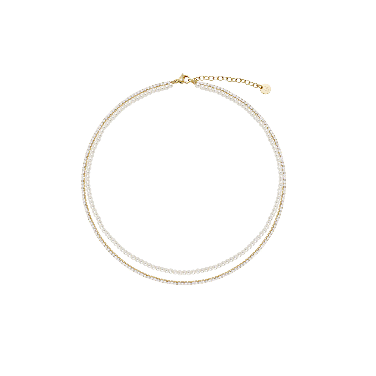Liu Jo Lune Duo Gold Necklace - LJ3026