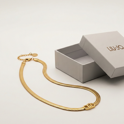 Liu Jo Veil Gold Necklace - LJ3067