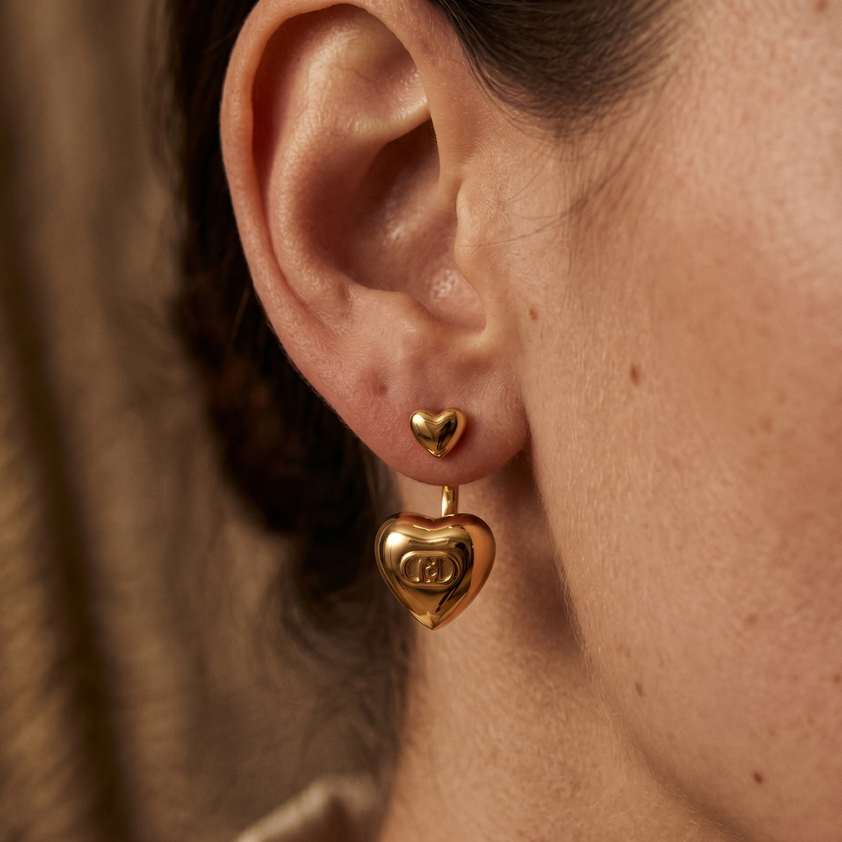 Liu Jo Cerchio Gold Earrings - LJ3153