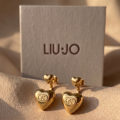 Liu Jo Cerchio Gold Earrings - LJ3153